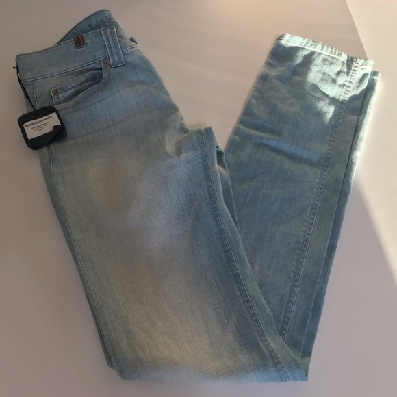 NOTIFY WOMAN HELEBORA Light blue size 27 NWOT made in Italy Factory pre-washed - Picture 4 of 7